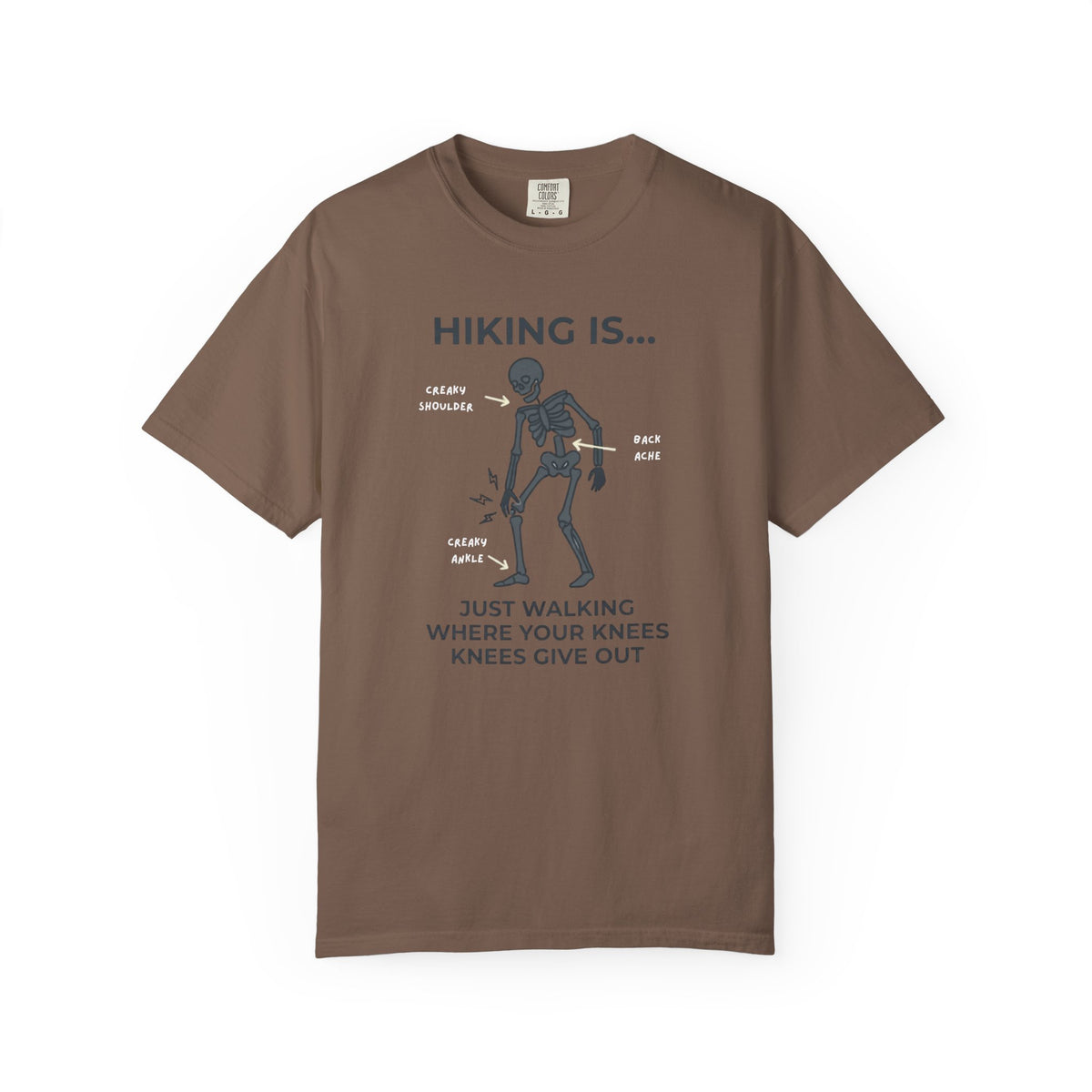 Hiking Is... Funny Skeleton T-Shirt