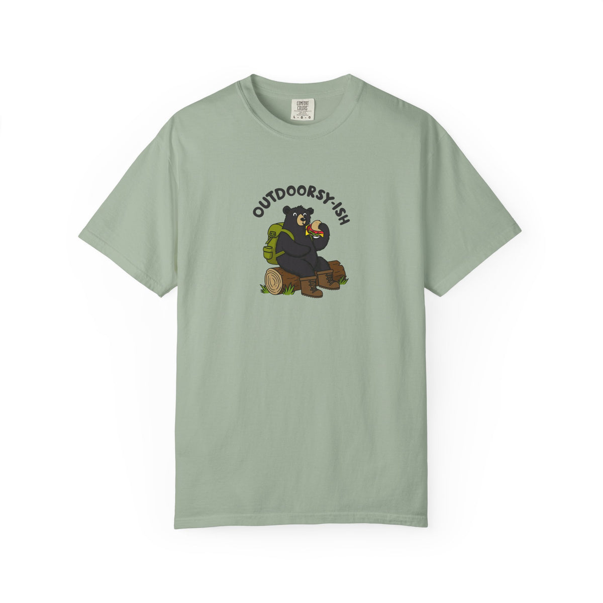 Outdoorsy-ish Bear Graphic T-Shirt