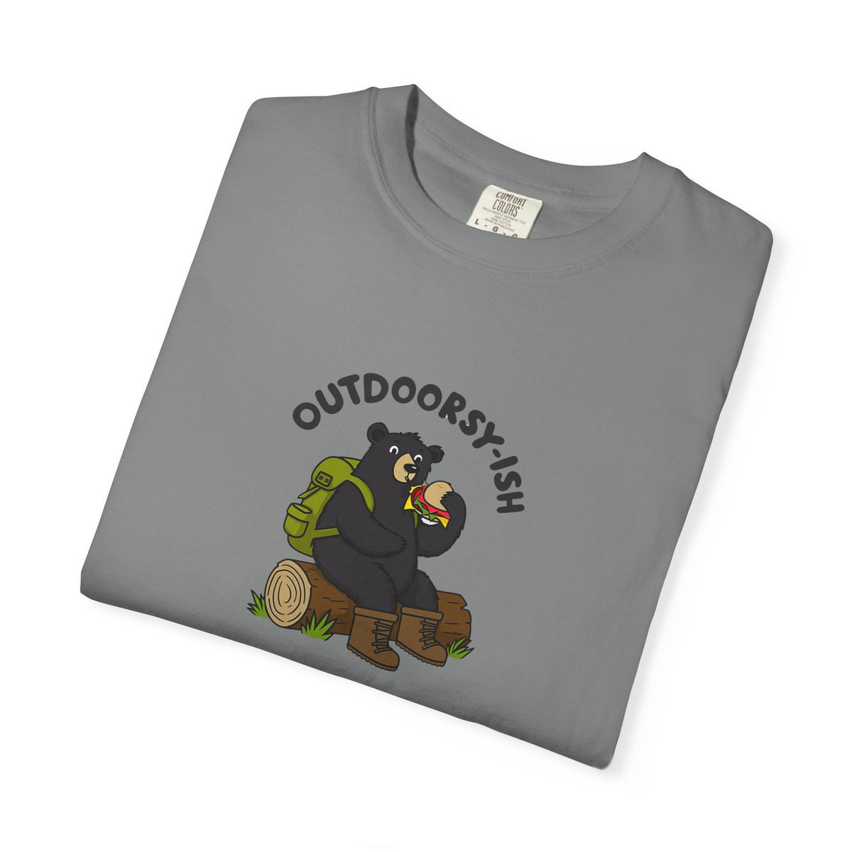 Outdoorsy-ish Bear Graphic T-Shirt