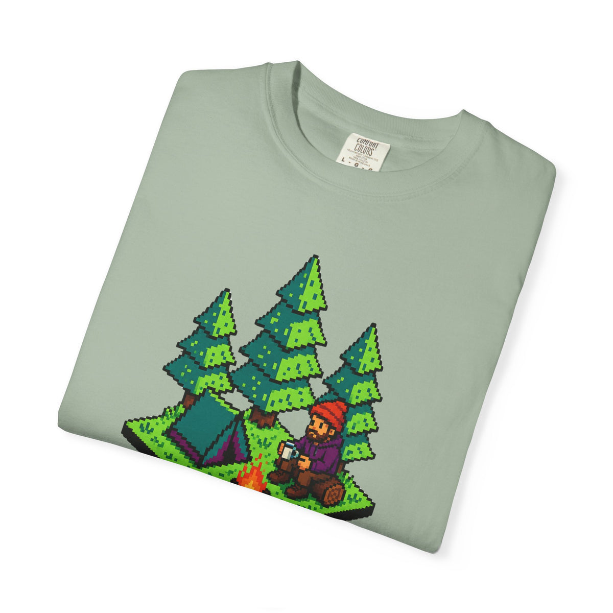 Side Quest: Touch Grass - Pixel Camping Gamer  T-Shirt
