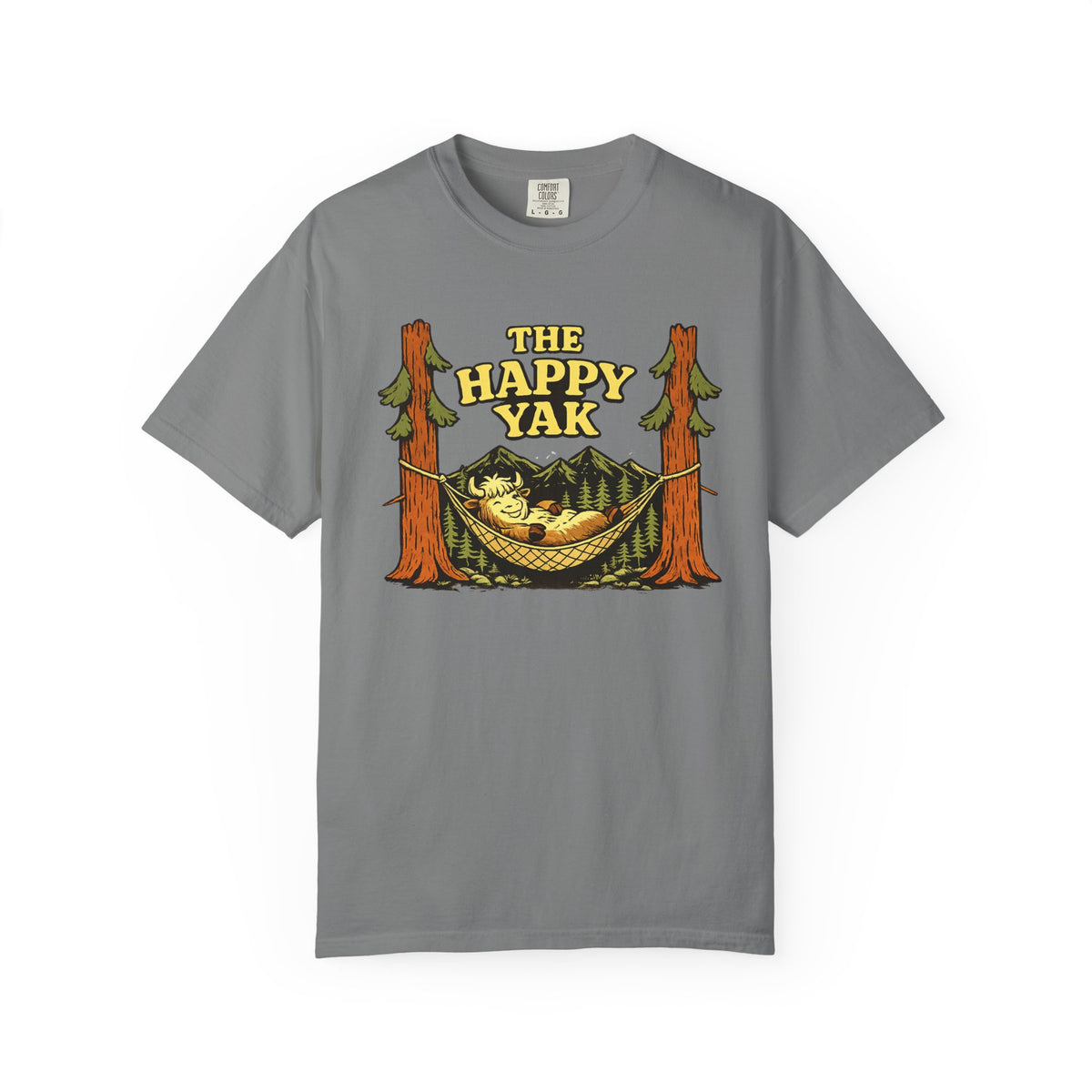 The Happy Yak Vintage Camping Graphic T-Shirt