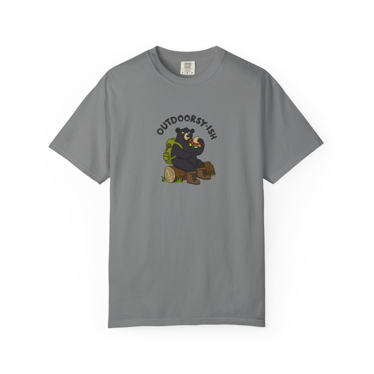 Outdoorsy-ish Bear Graphic T-Shirt