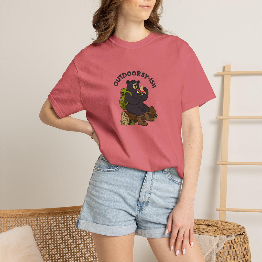 Outdoorsy-ish Bear Graphic T-Shirt