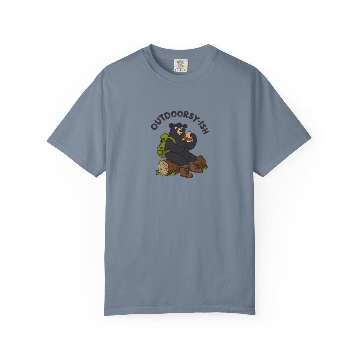 Outdoorsy-ish Bear Graphic T-Shirt