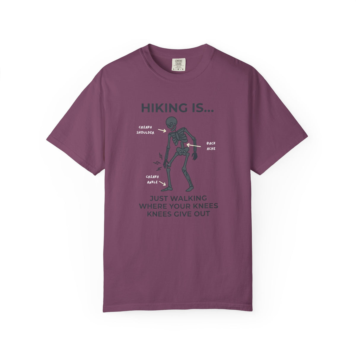 Hiking Is... Funny Skeleton T-Shirt