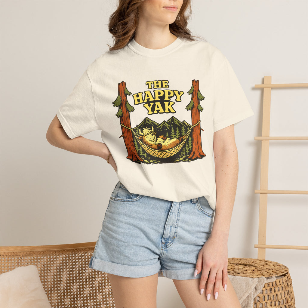 The Happy Yak Vintage Camping Graphic T-Shirt