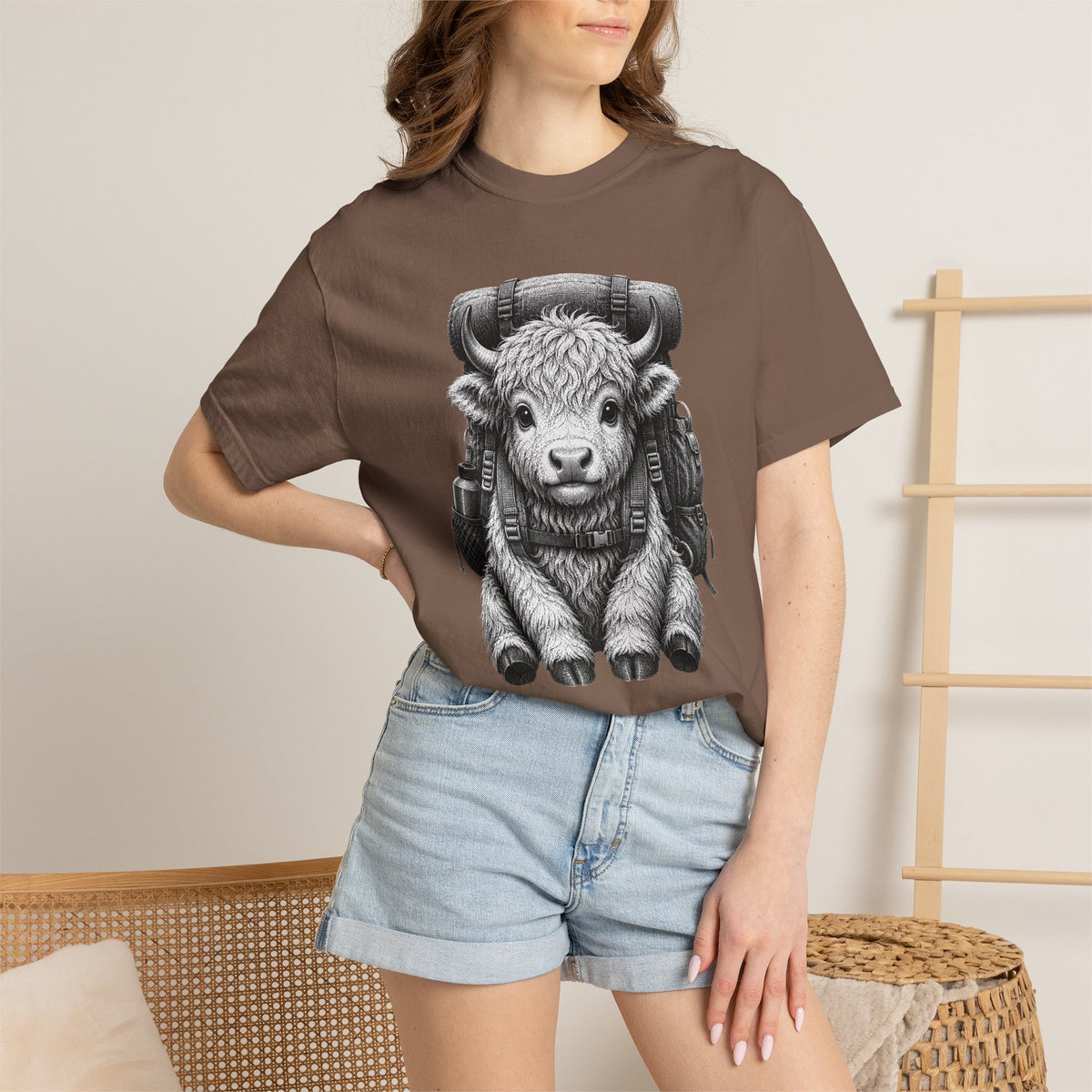 Highland Baby Yak Backpack T-Shirt