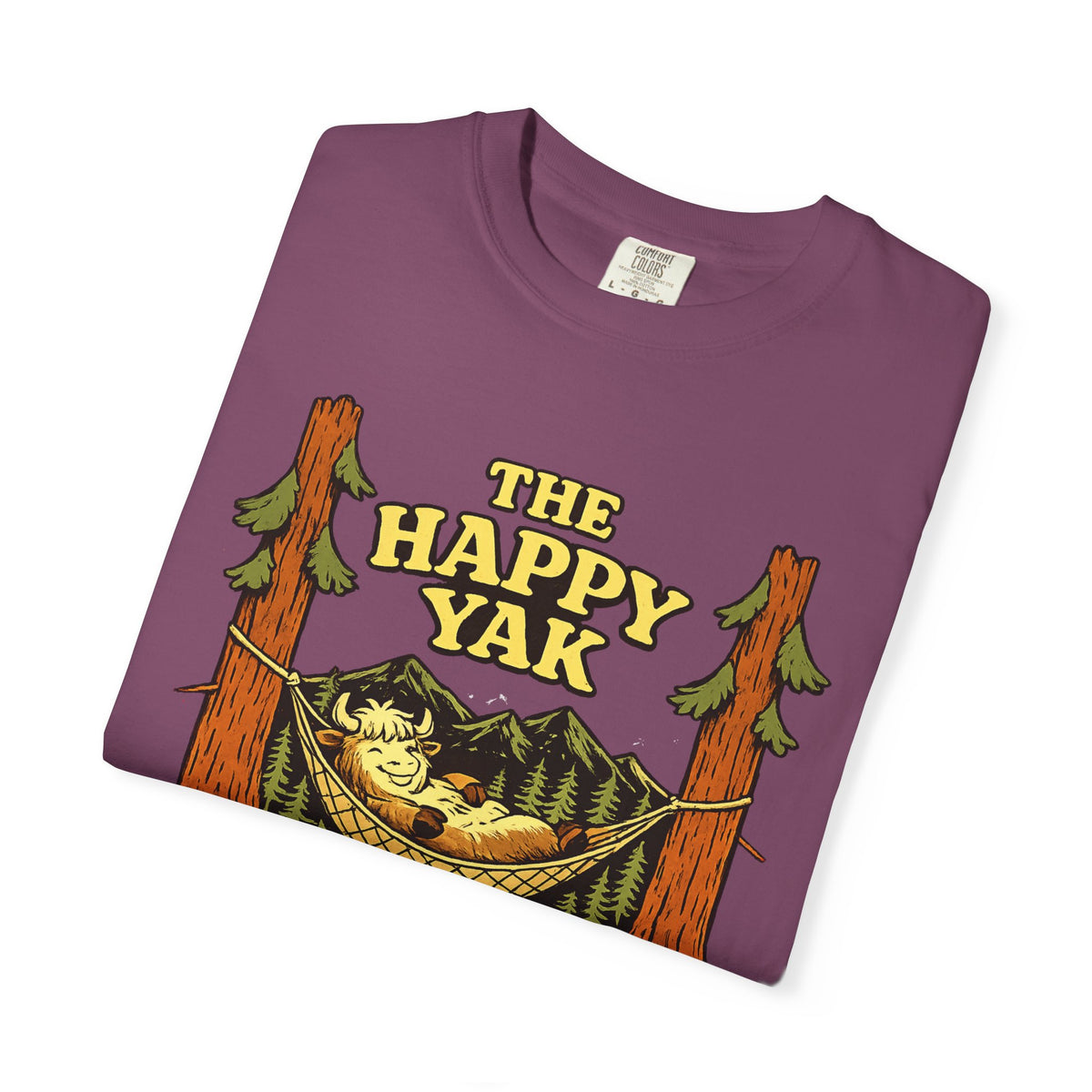 The Happy Yak Vintage Camping Graphic T-Shirt