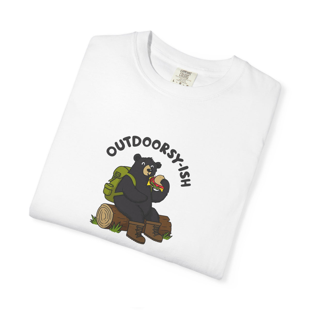 Outdoorsy-ish Bear Graphic T-Shirt
