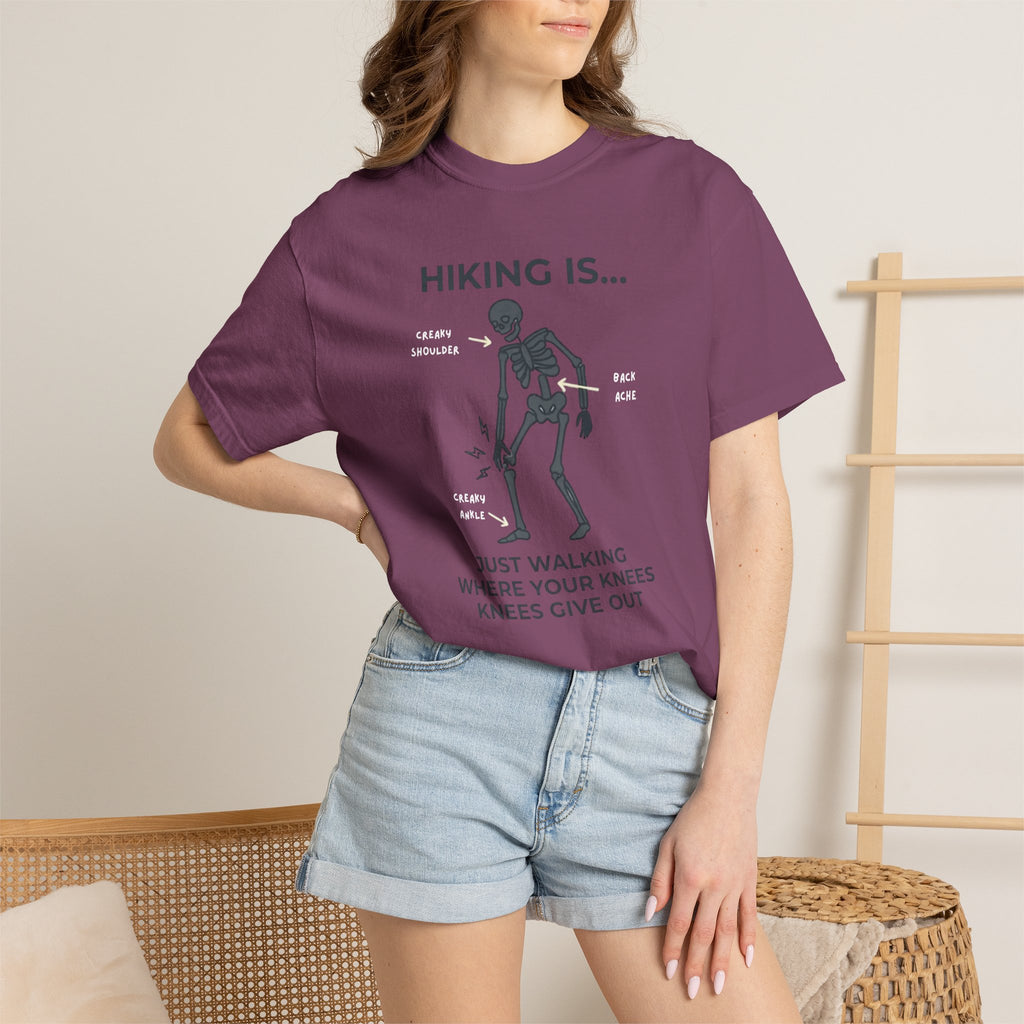 Hiking Is... Funny Skeleton T-Shirt
