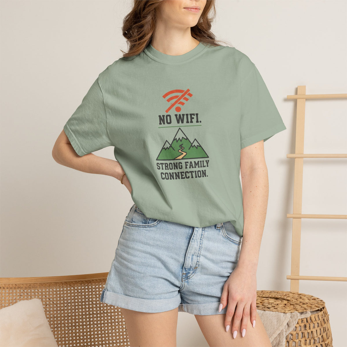 No Wifi: Strong family connection- Tshirt