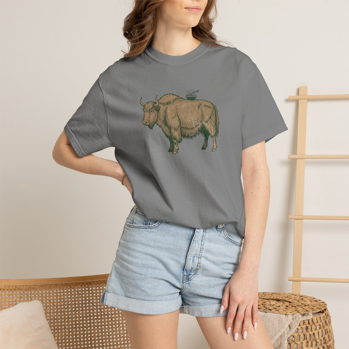 Yak Illustration T-Shirt Tshirt