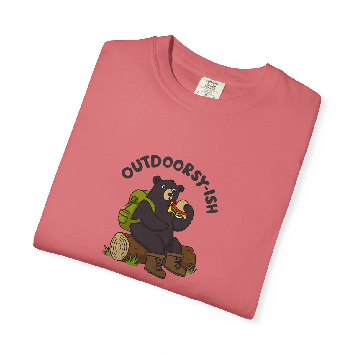 Outdoorsy-ish Bear Graphic T-Shirt