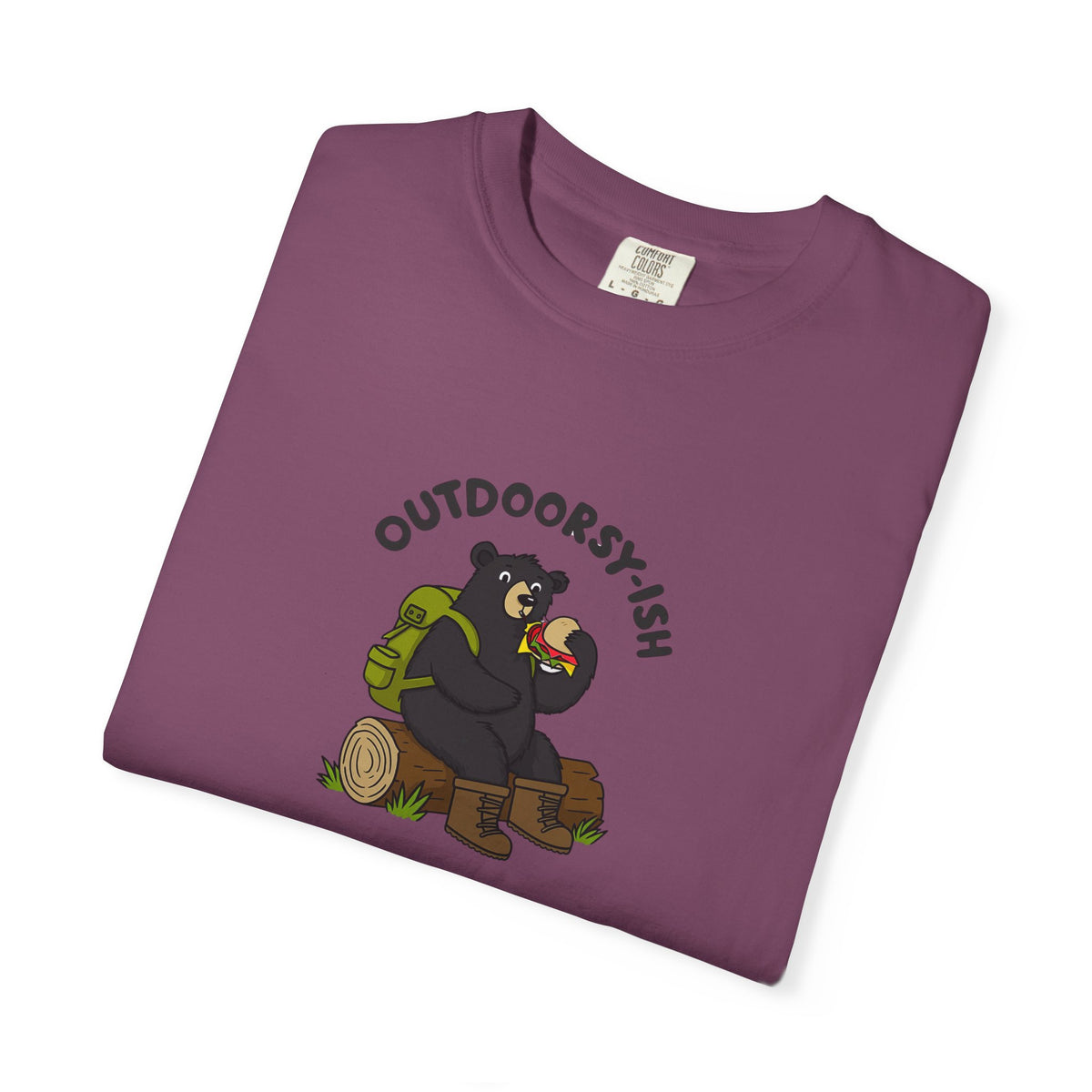 Outdoorsy-ish Bear Graphic T-Shirt