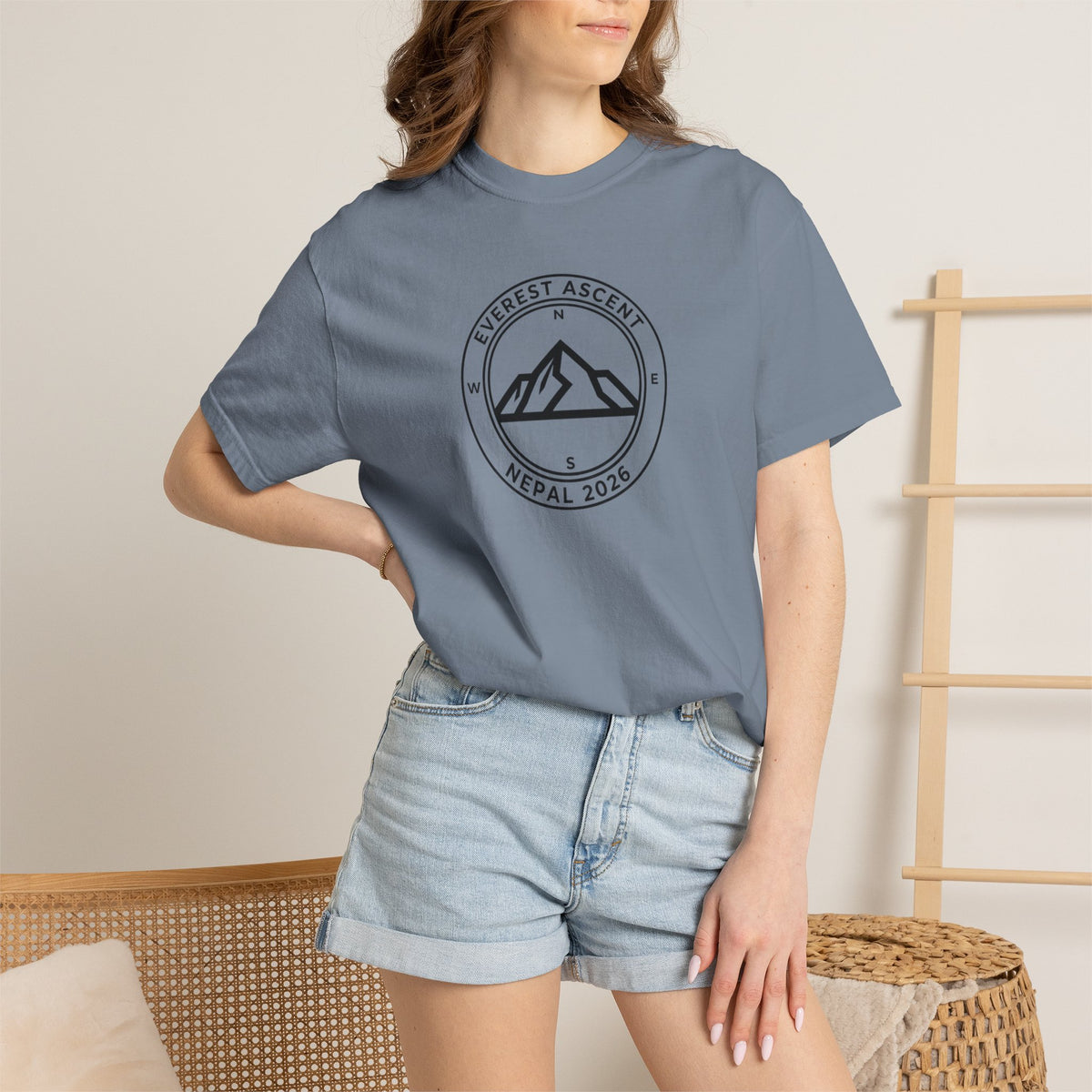 Everest Ascent Nepal 2024 Mountain Graphic T‑Shirt