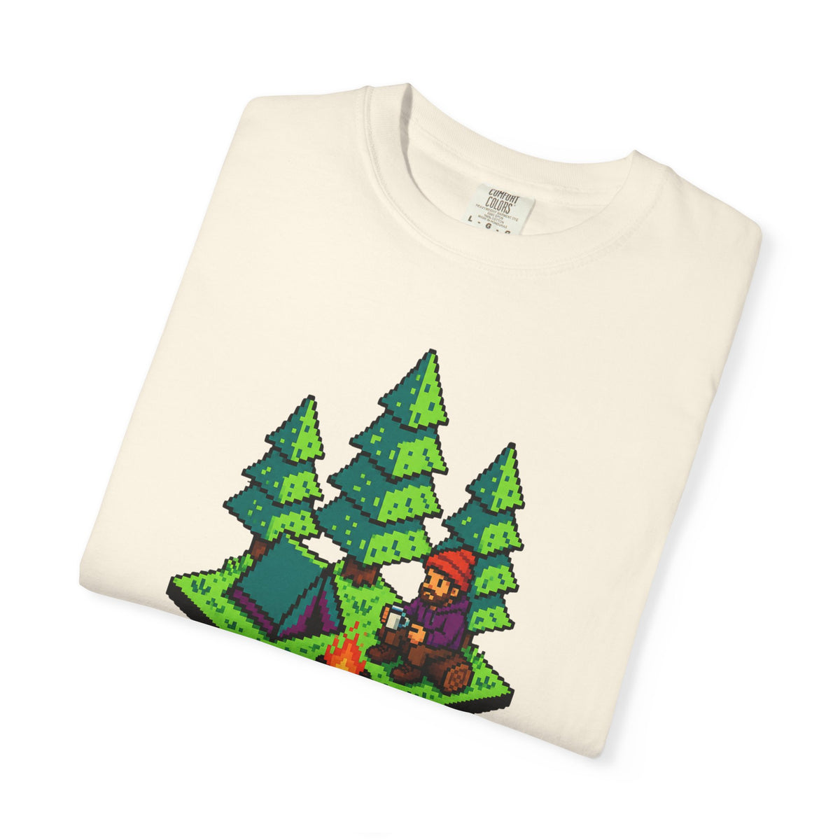 Side Quest: Touch Grass - Pixel Camping Gamer  T-Shirt