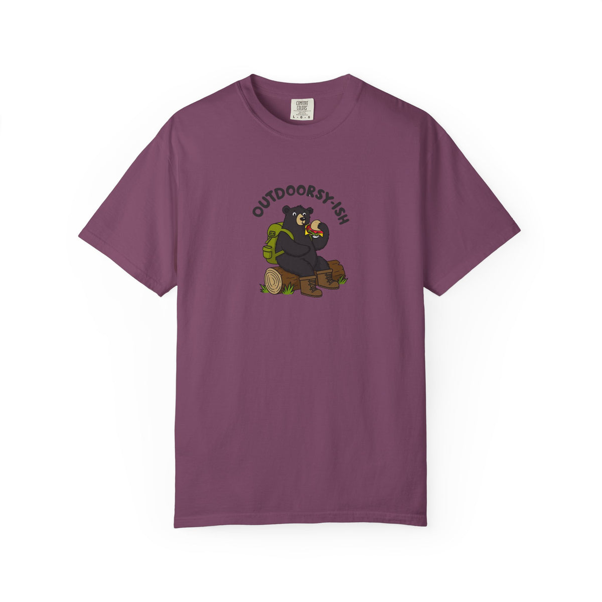 Outdoorsy-ish Bear Graphic T-Shirt