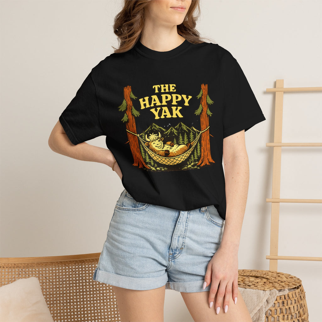 The Happy Yak Vintage Camping Graphic T-Shirt