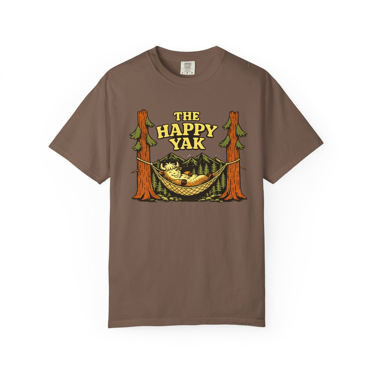 The Happy Yak Vintage Camping Graphic T-Shirt