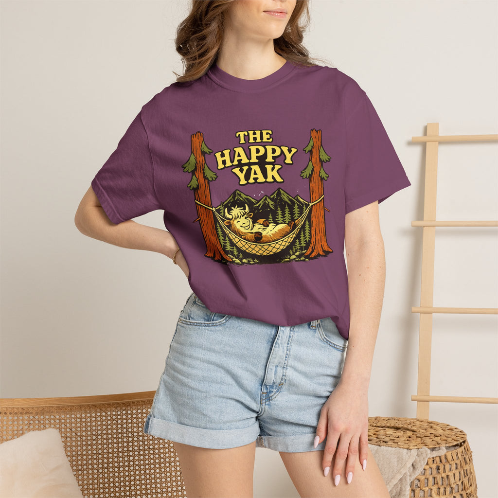The Happy Yak Vintage Camping Graphic T-Shirt