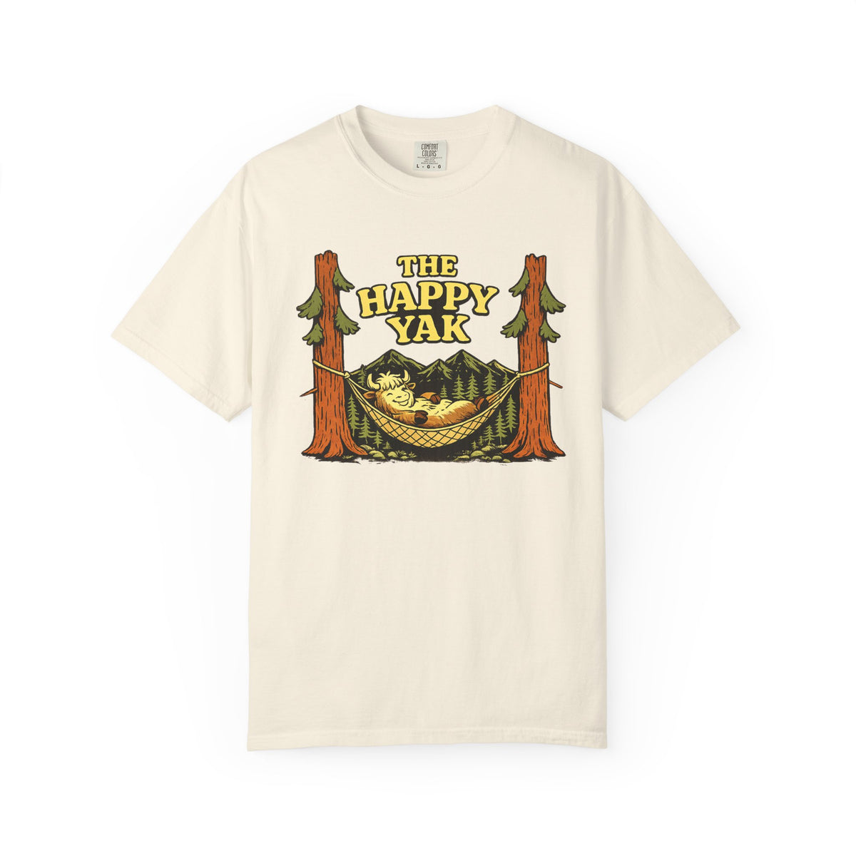 The Happy Yak Vintage Camping Graphic T-Shirt