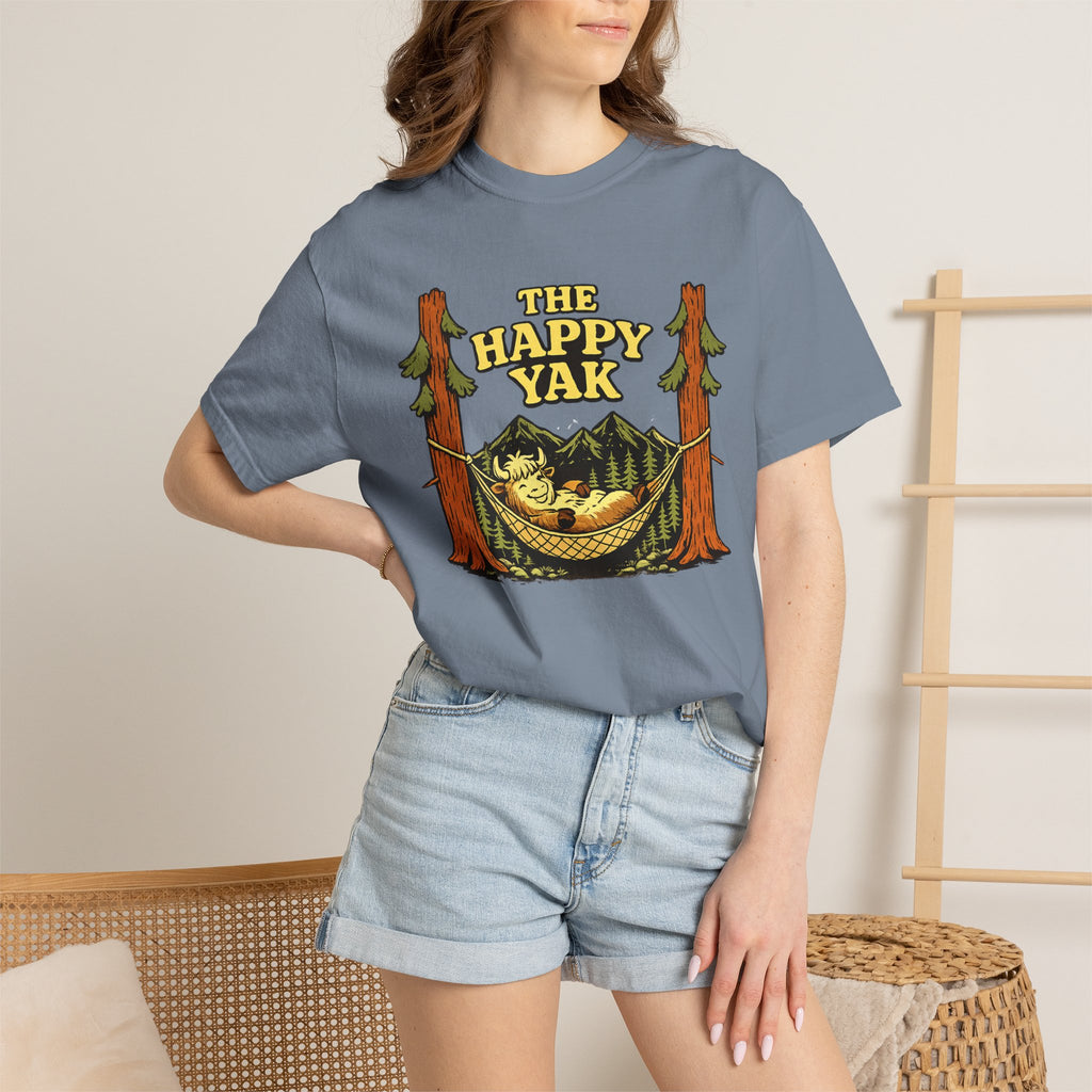 The Happy Yak Vintage Camping Graphic T-Shirt