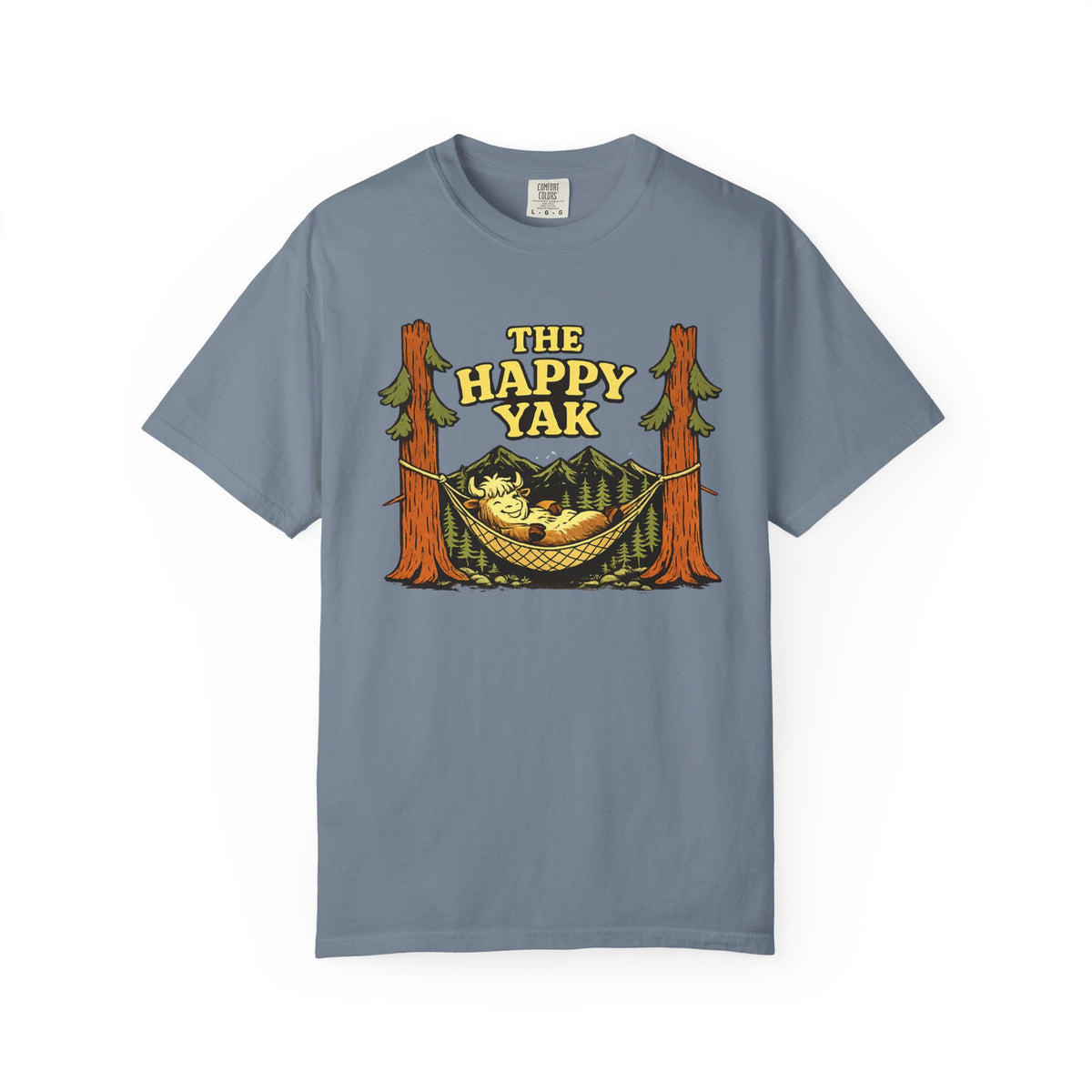 The Happy Yak Vintage Camping Graphic T-Shirt