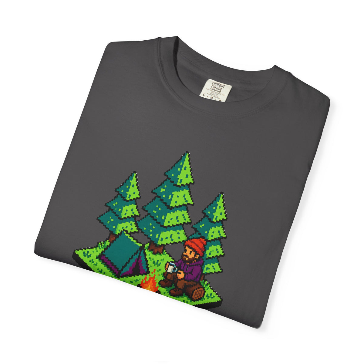 Side Quest: Touch Grass - Pixel Camping Gamer  T-Shirt